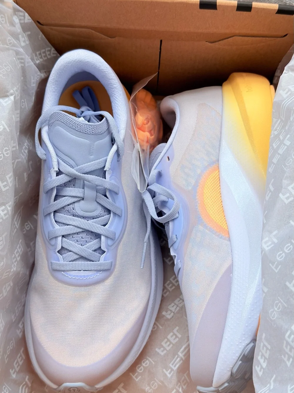lululemon athletica Lavender Running Shoe with Peach Accent